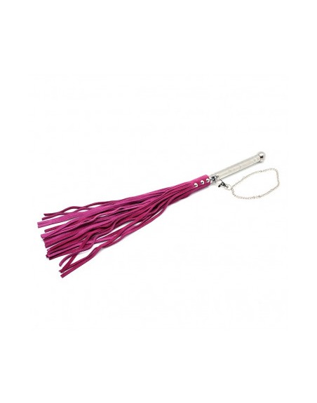 RIMBA - LEATHER WHIP 52 CM PINK