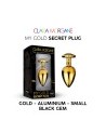 My GOLD Secret Plug MEDIUM BLACK