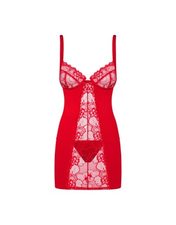  lingerie sexy : nuisette rouge heartina obsessive